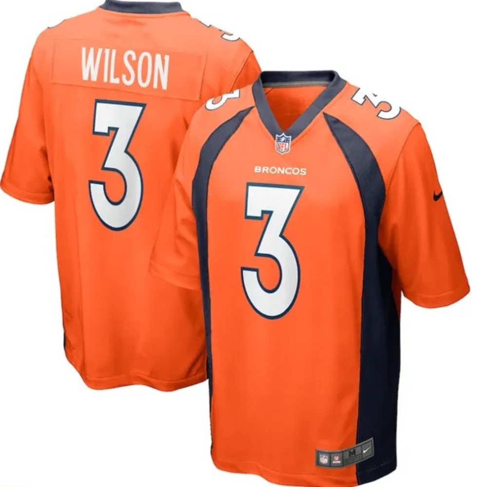 NFL Denver Broncos Russell Wilson Nike Jersey sz Large